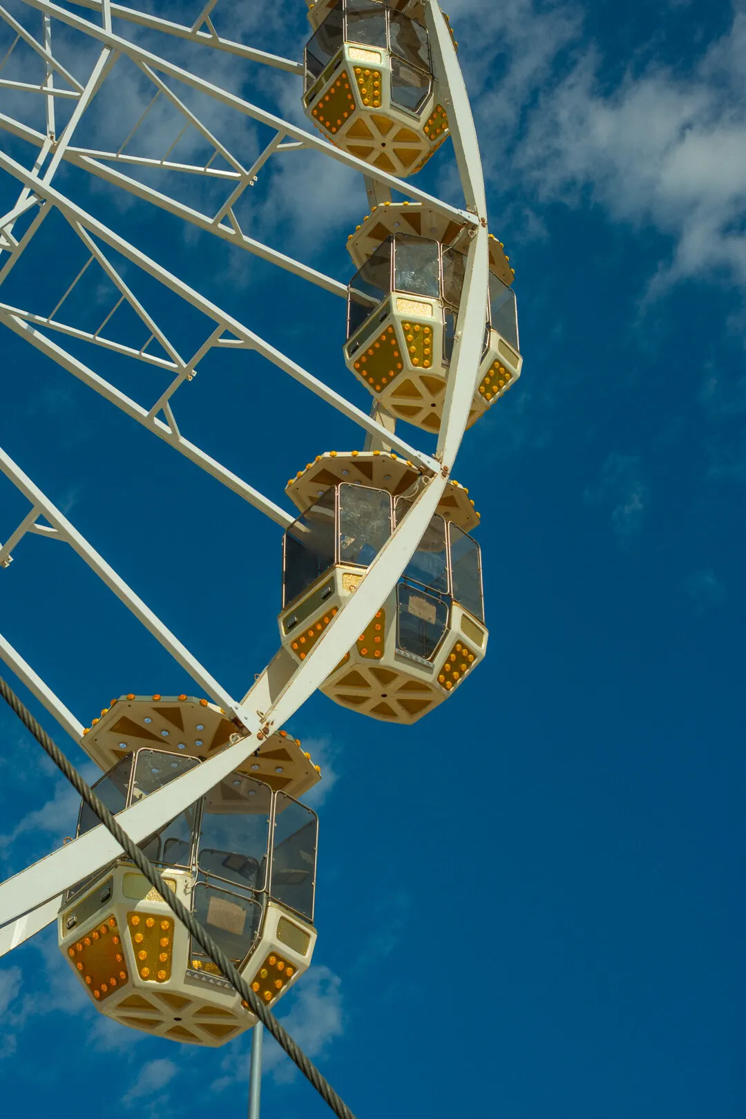 ferris wheel on a sunny day