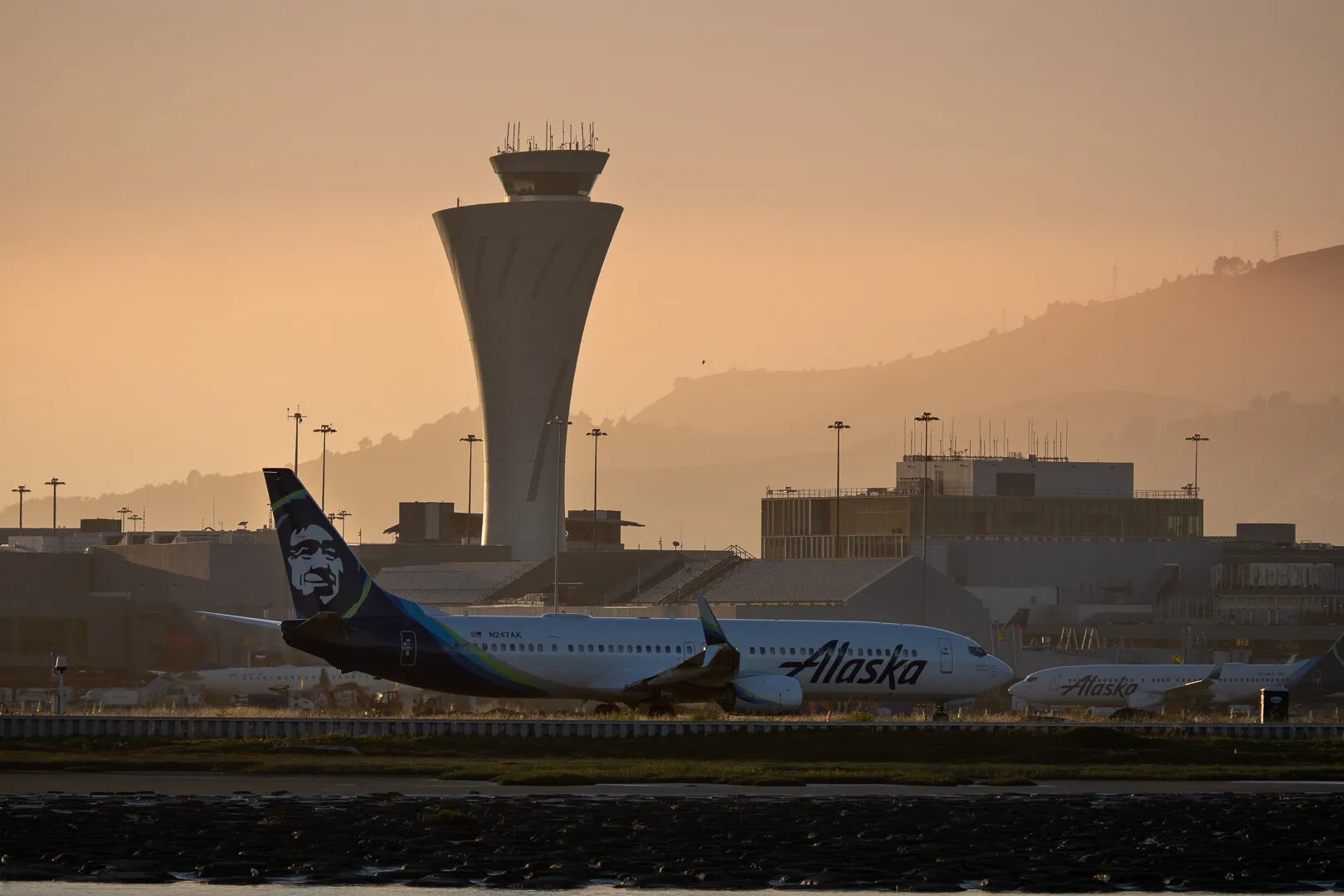 sfo at sunset